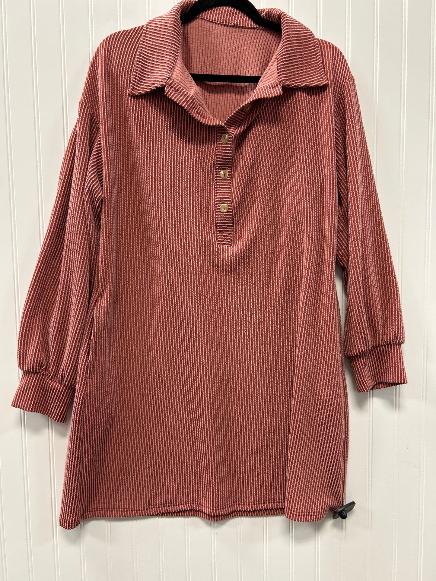 Dress Casual Midi By Cmc In Red, Size:L