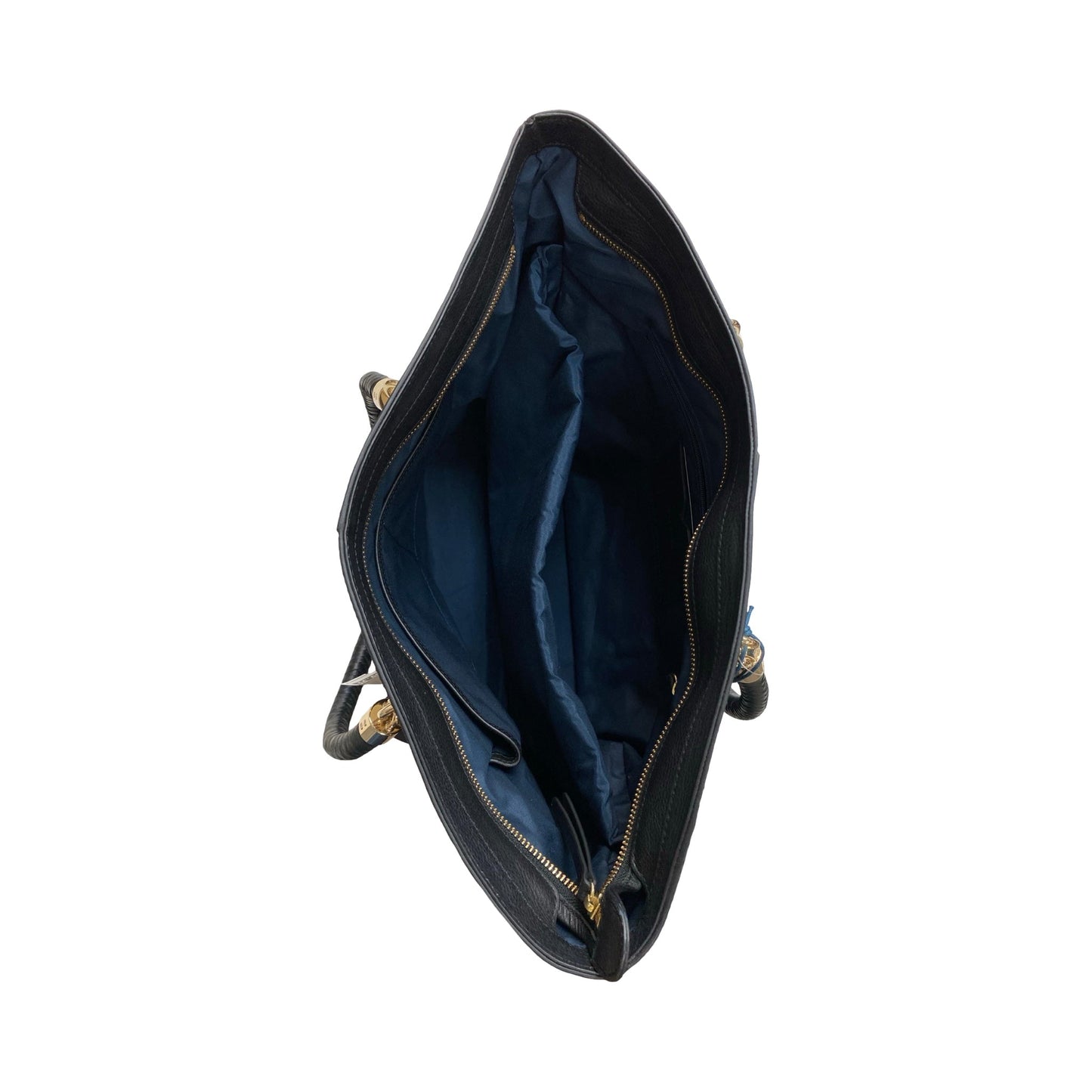 Handbag Leather By Cole-Haan In Black, Size:Large