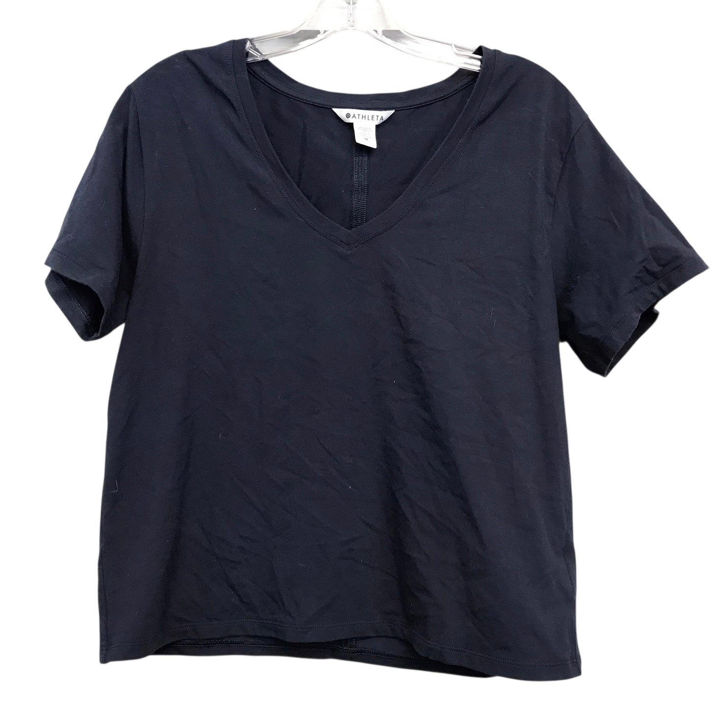 Athletic Top Ss By Athleta In Navy, Size:M