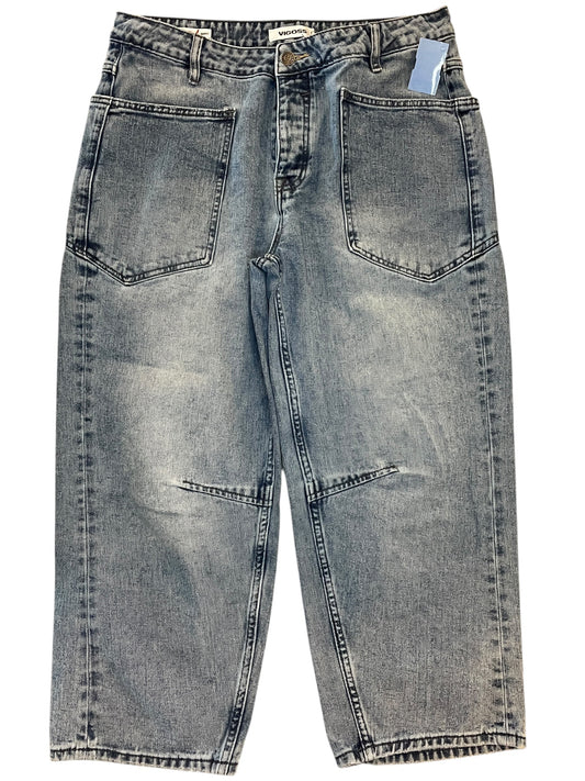 Jeans Wide Leg By Vigoss In Blue Denim, Size:8