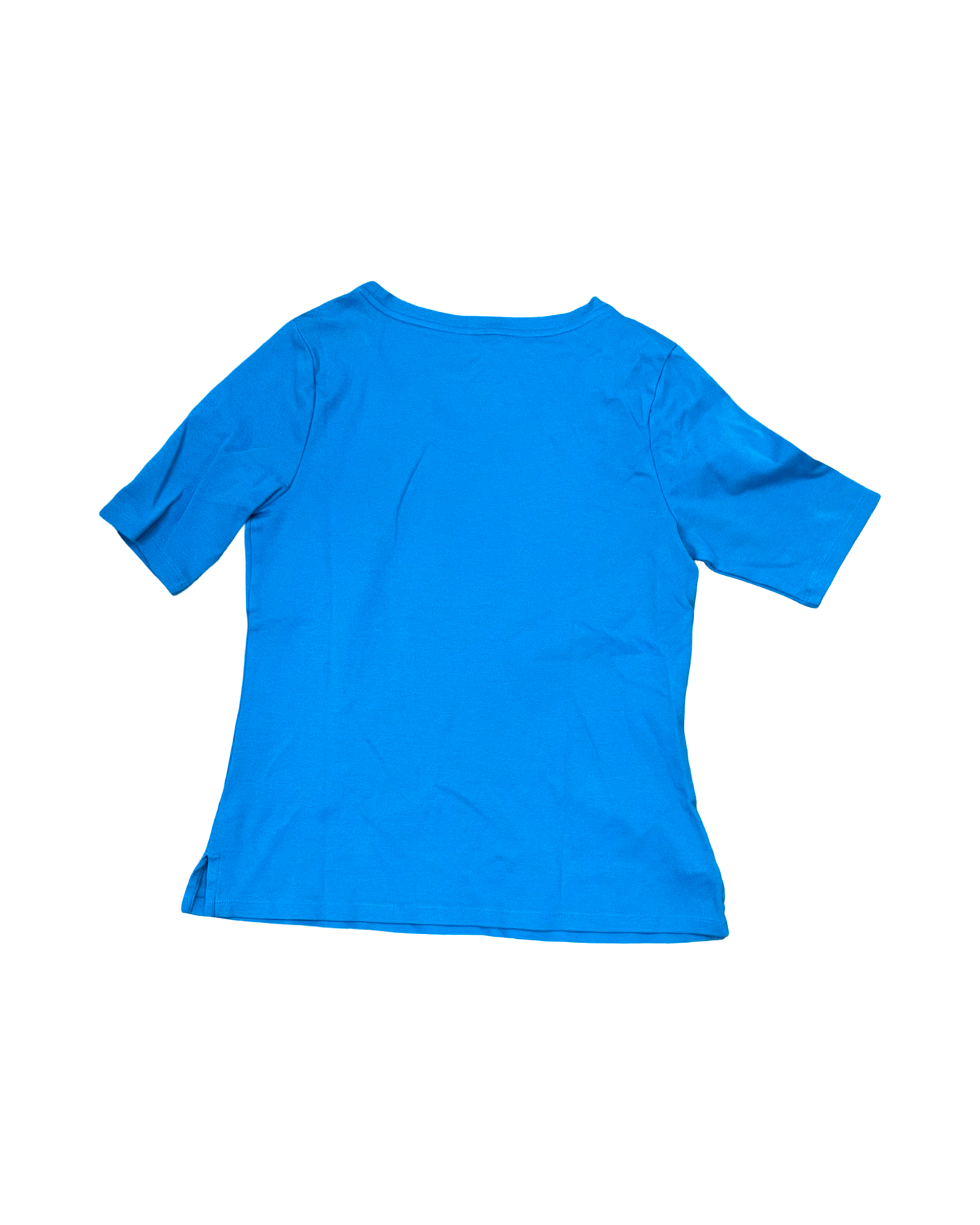 Top Ss Basic By Isaac Mizrahi In Blue, Size:Xs