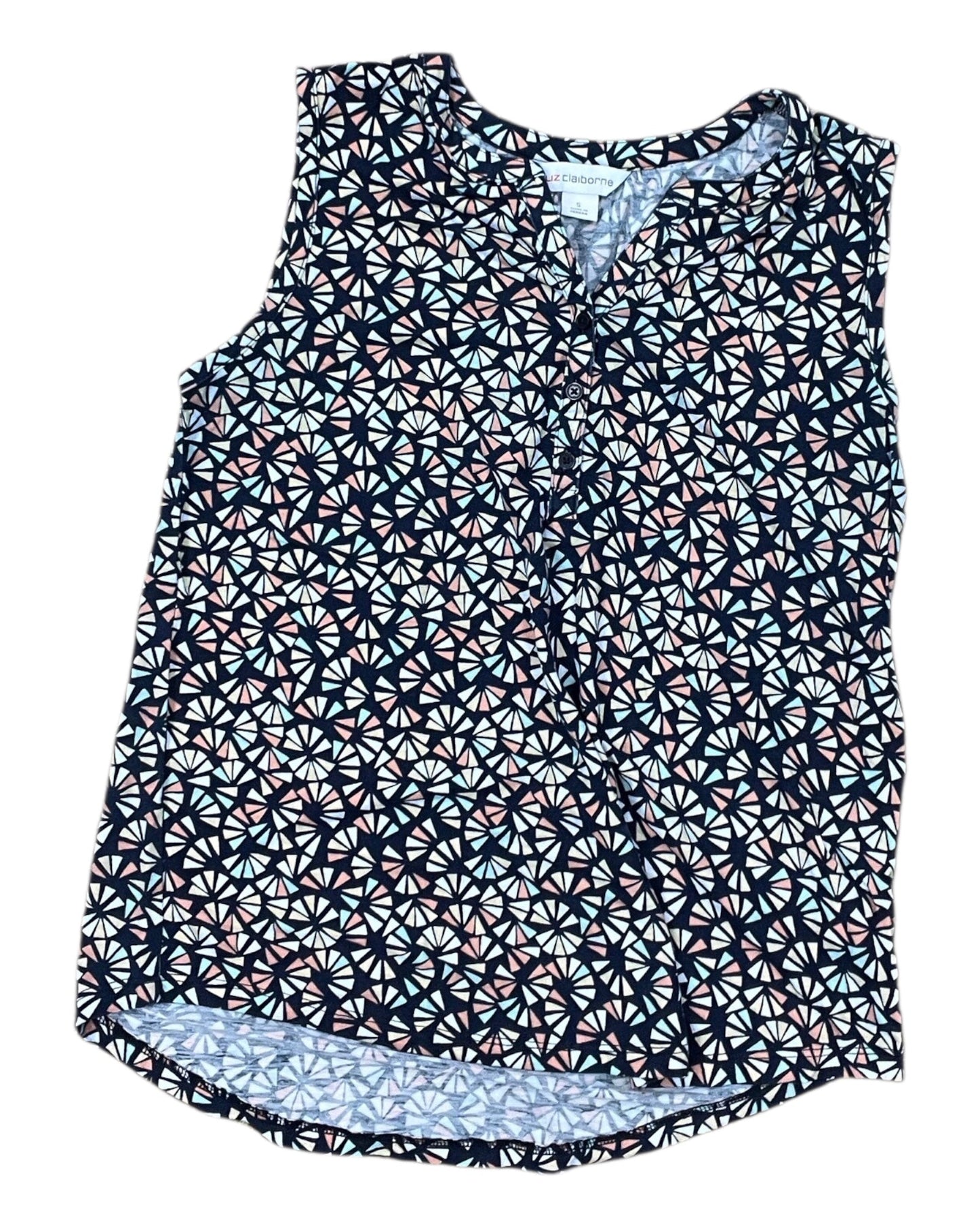 Top Sleeveless By Liz Claiborne In Navy, Size:S