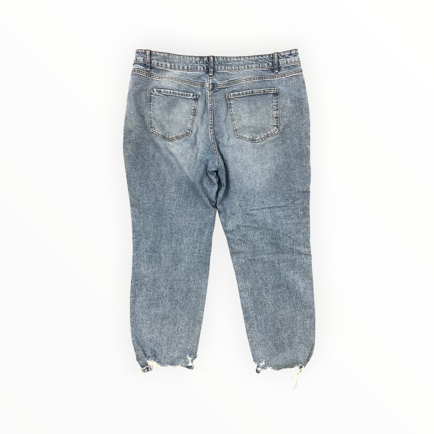 Jeans Straight By Time And Tru In Blue Denim, Size:18