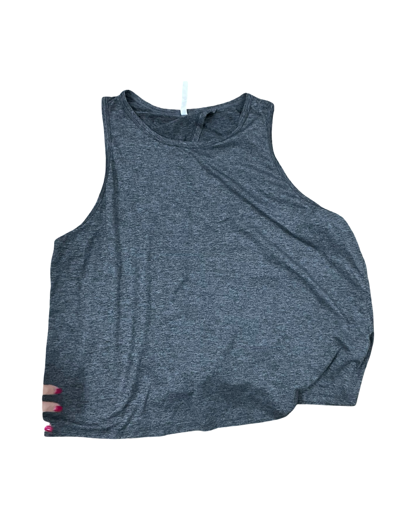 Athletic Tank Top By Fabletics In Grey, Size:3X