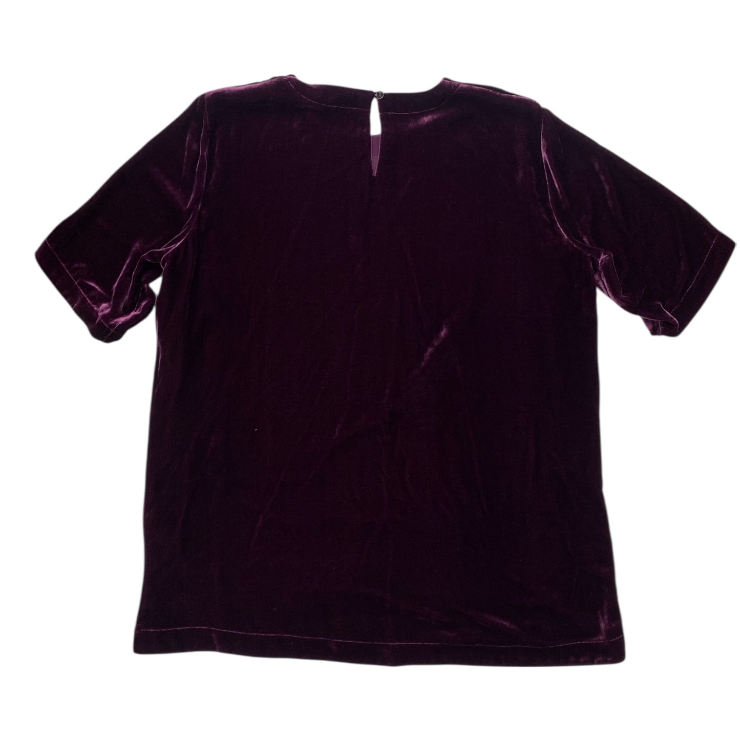 Top Ss Designer By Eileen Fisher In Purple, Size:Xs
