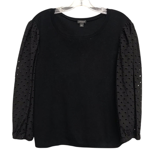 Top Ls By Ann Taylor In Black, Size:L