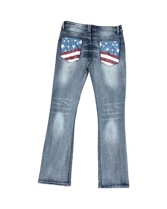 Jeans Boot Cut By Clothes Mentor In Blue Denim, Size:M