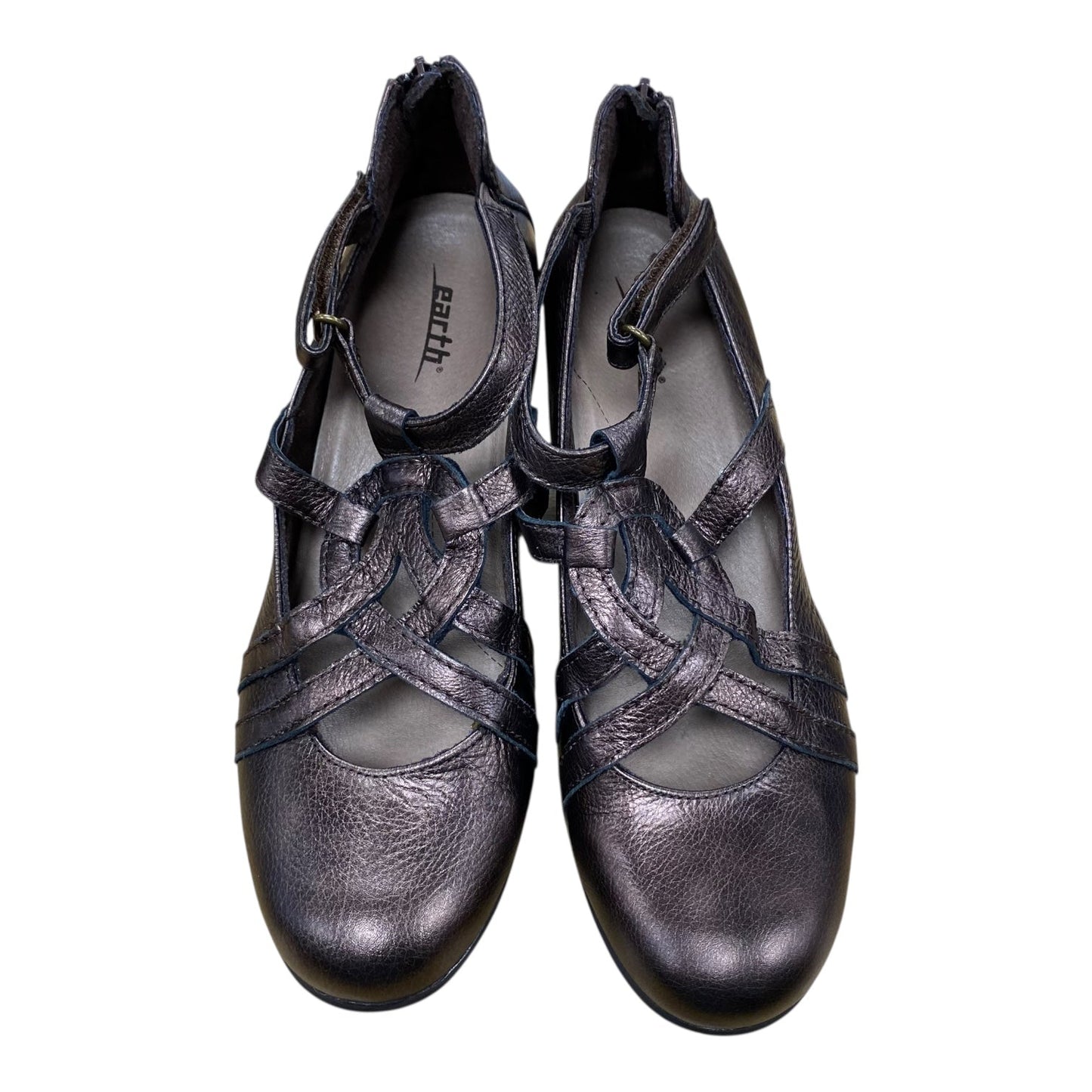 Shoes Heels Block By Earth In Brown, Size:9.5