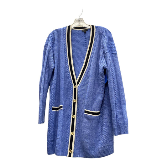 Sweater Cardigan By Talbots In Blue, Size:L