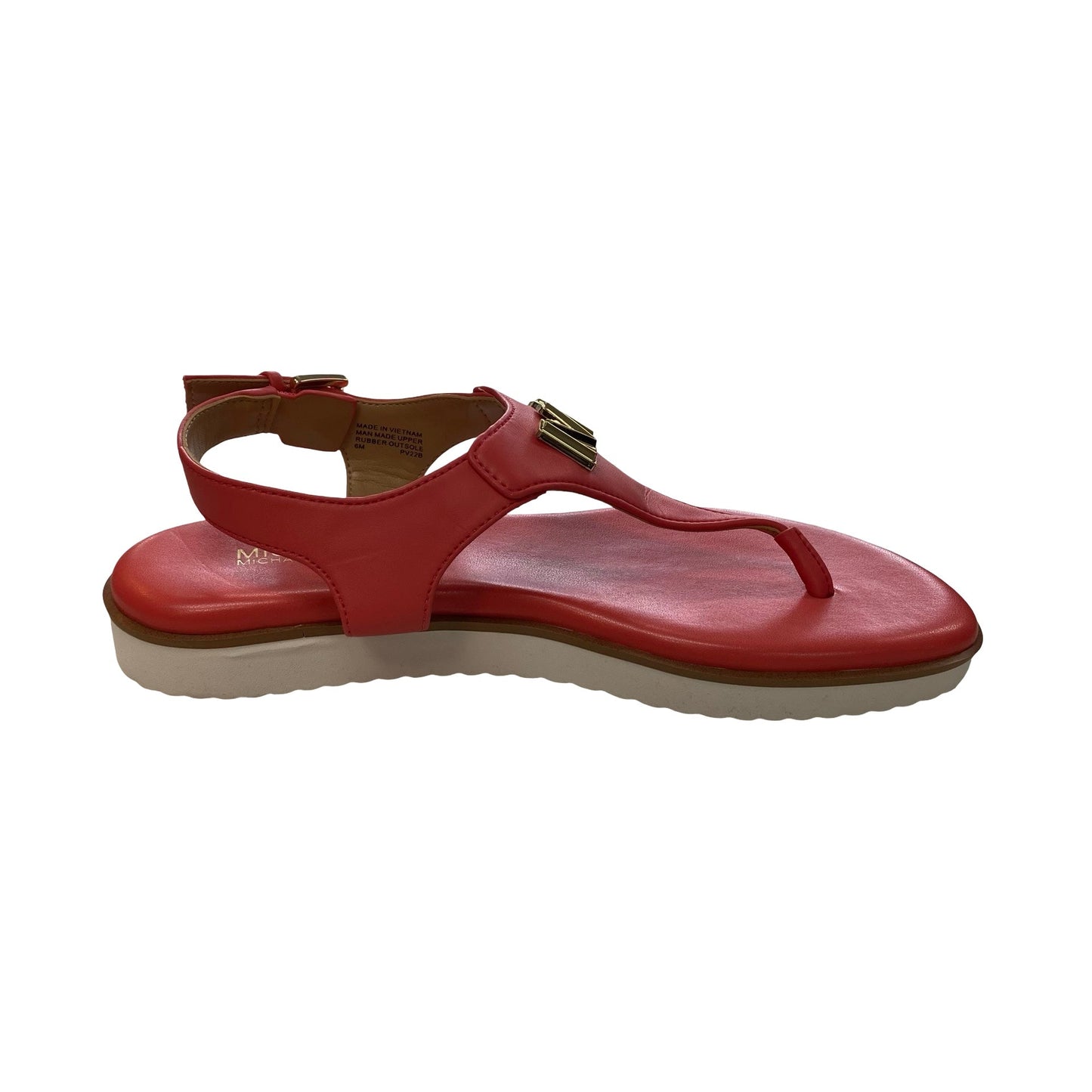 Sandals Flats By Michael By Michael Kors In Peach, Size:6