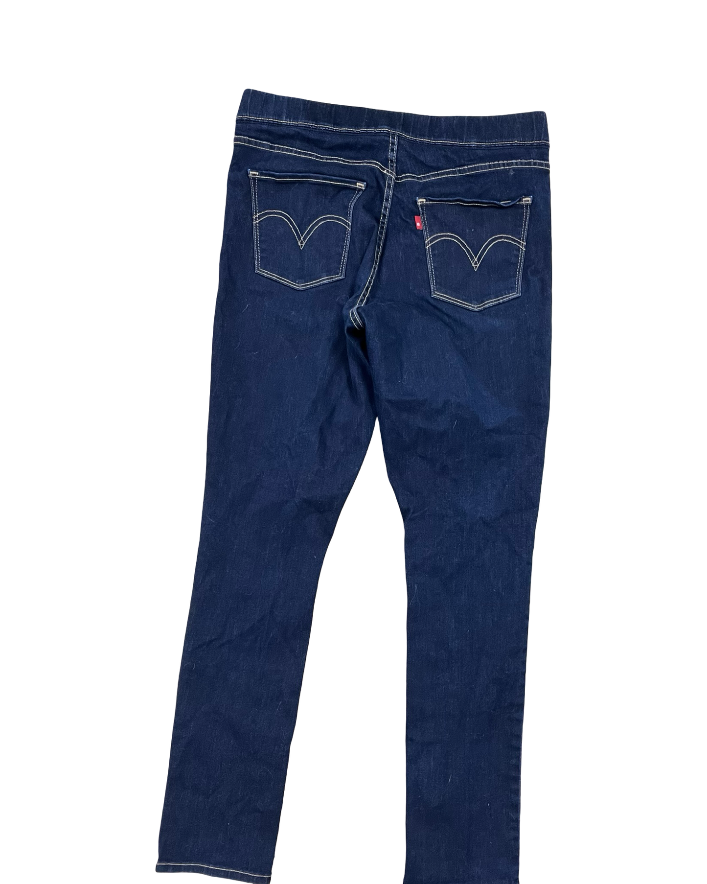 Jeans Skinny By Levis In Blue Denim, Size:12