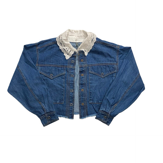 Blazer By Anthropologie In Blue Denim, Size:S