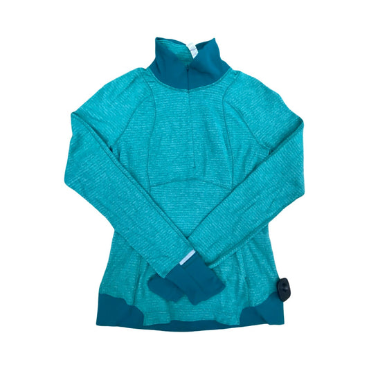 Athletic Jacket By Lululemon In Teal, Size:6