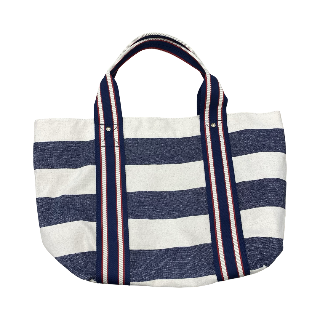 Handbag By Tommy Hilfiger In Blue & Red & White, Size:Large