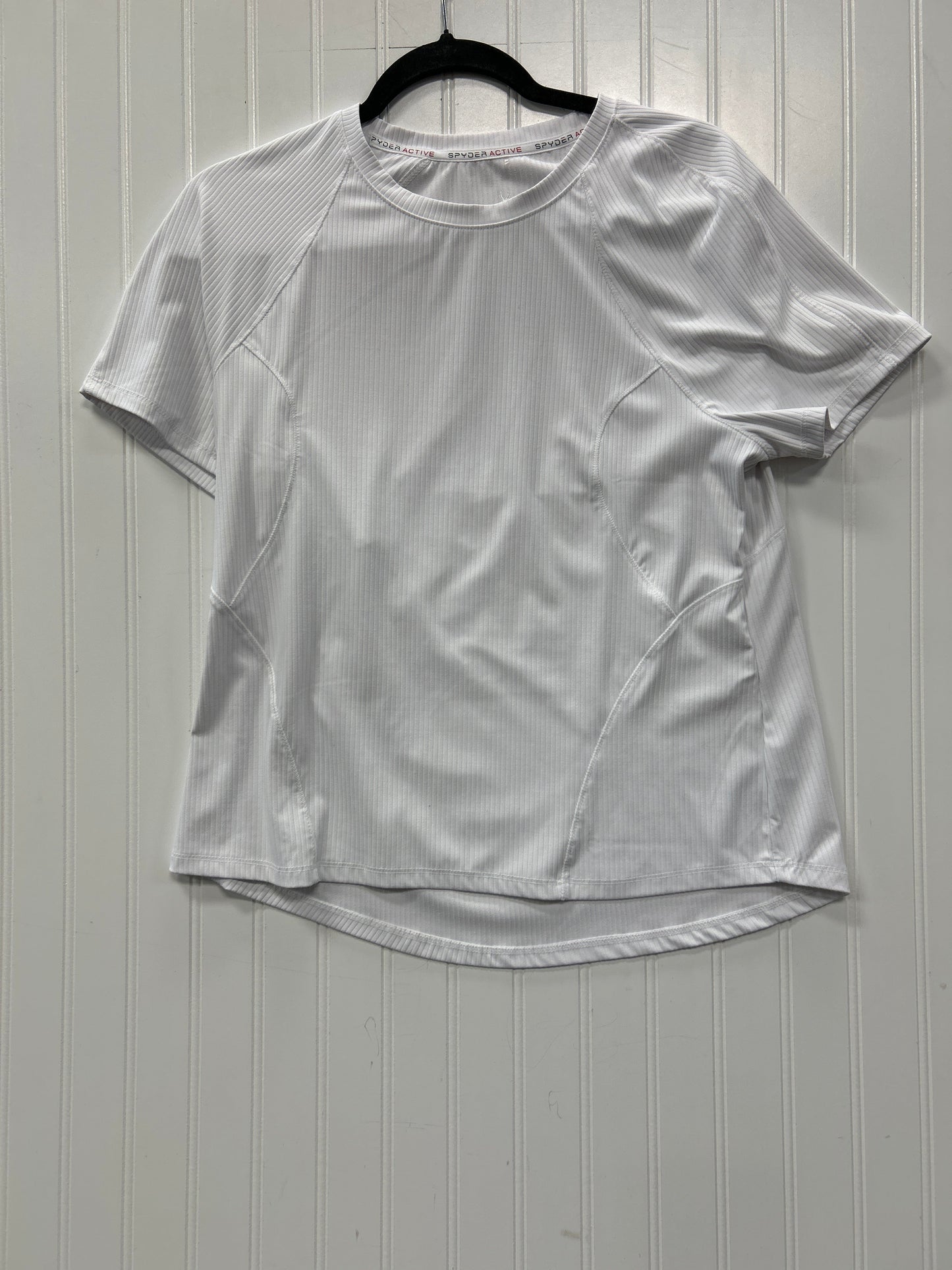 Athletic Top Ss By Spyder In White, Size:L