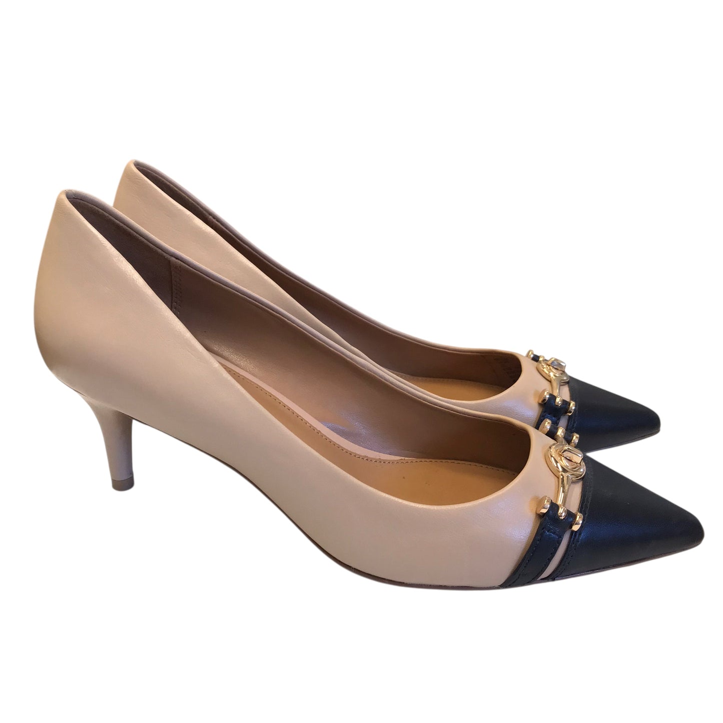 Shoes Designer By Coach In Black & Tan, Size:8.5