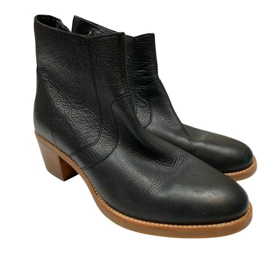Boots Ankle Heels By Roots In Black, Size:9