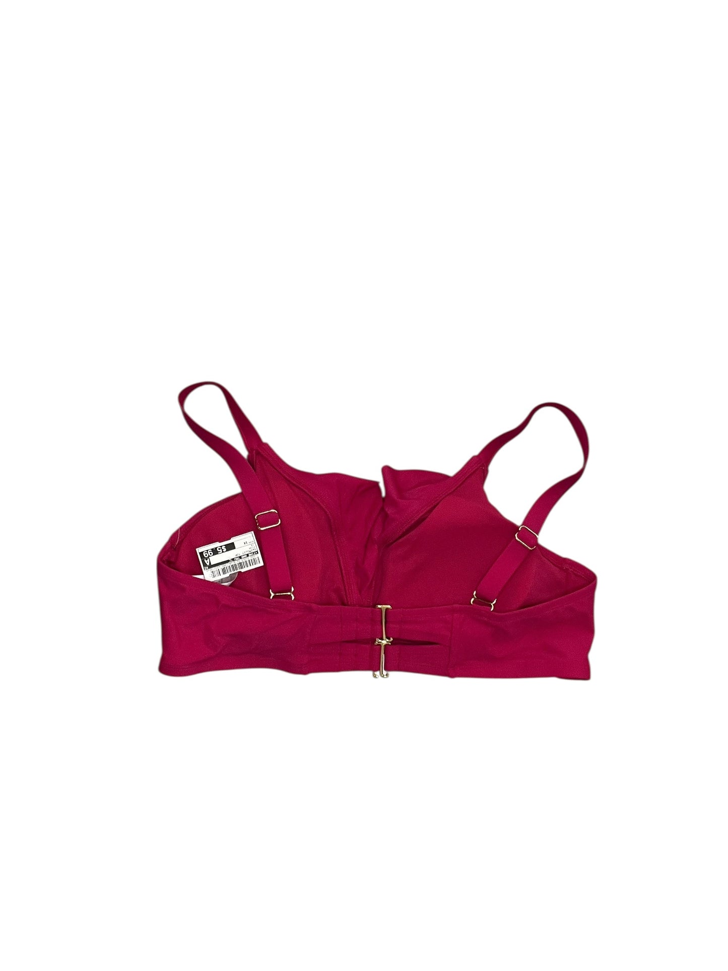 Swimsuit Top By Time And Tru In Pink, Size:1X