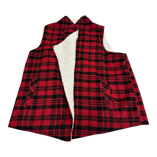 Vest Fleece By Maurices In Plaid Pattern, Size:2X