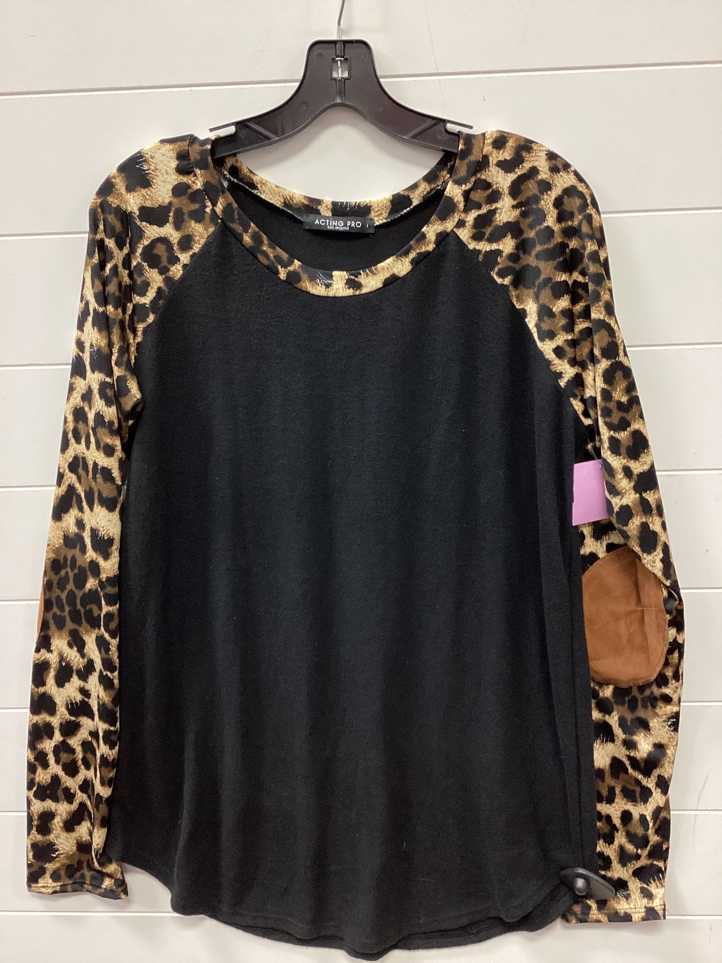 Top Ls By Acting Pro In Black, Size:L