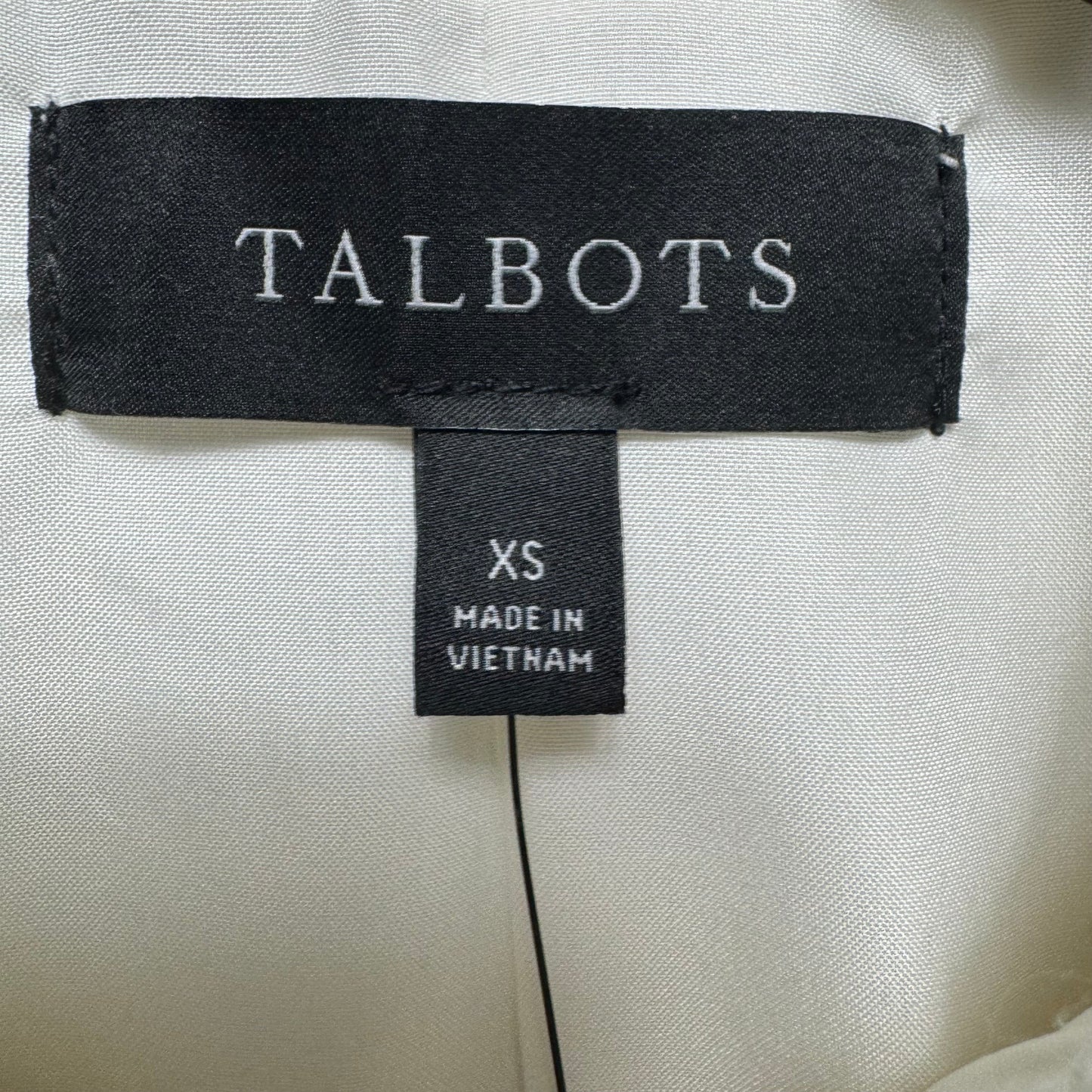 Jacket Other By Talbots In Cream, Size: Xs
