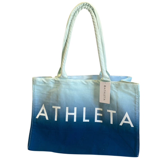 Tote By Athleta In Blue & White, Size:Medium