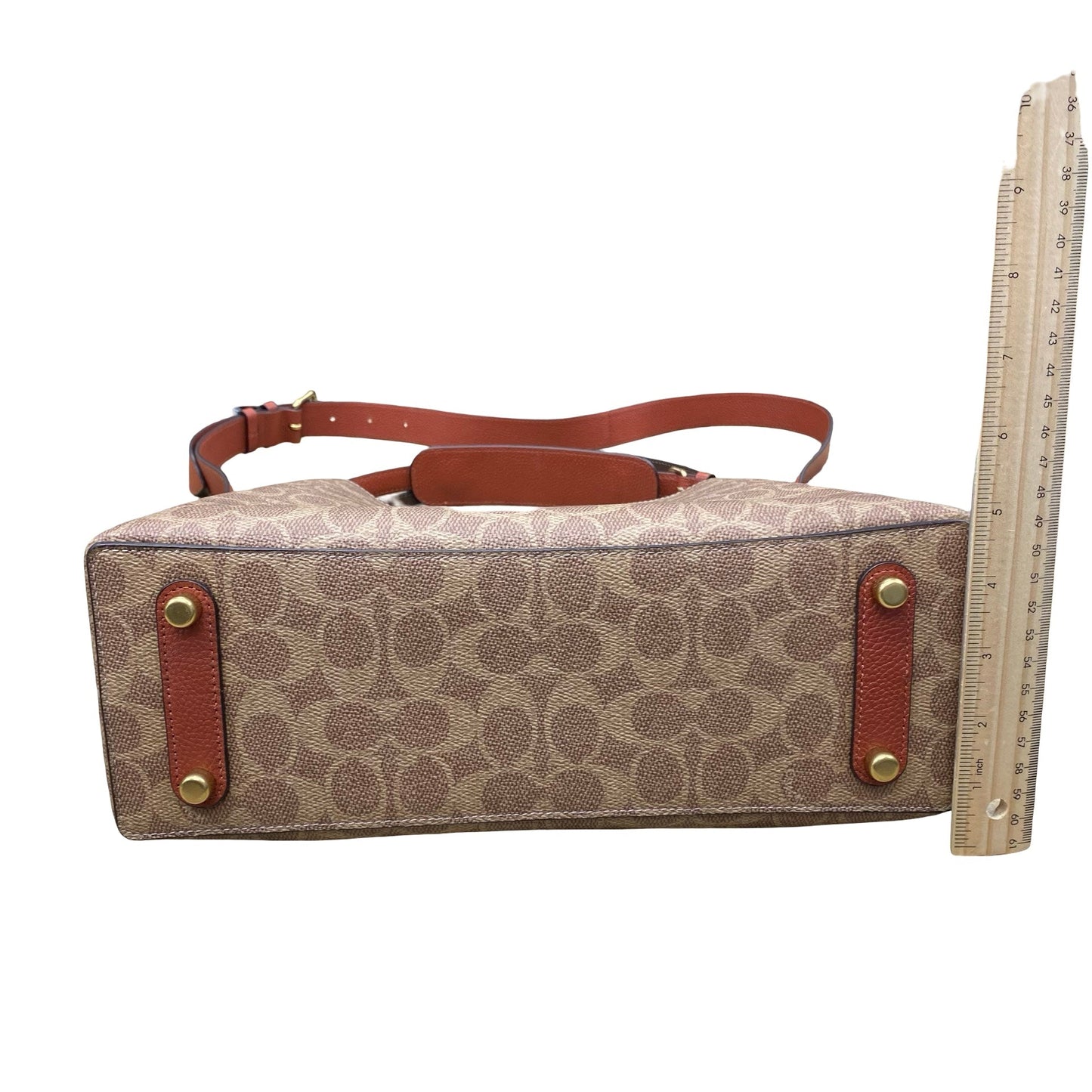 Handbag Designer By Coach In Brown, Size:Medium