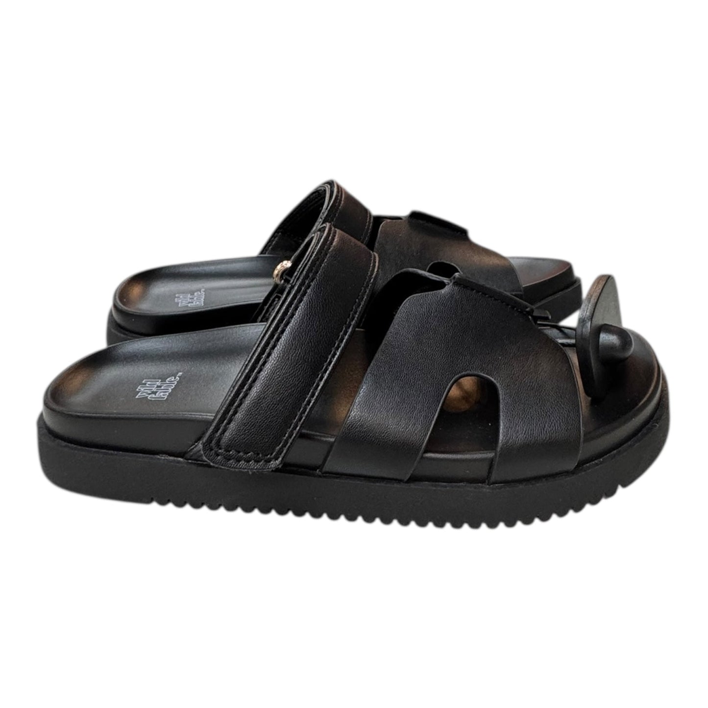 Sandals Flats By Wild Fable In Black, Size:6.5