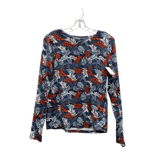 Athletic Top Ls Crewneck By Hang Ten In Blue, Size:S