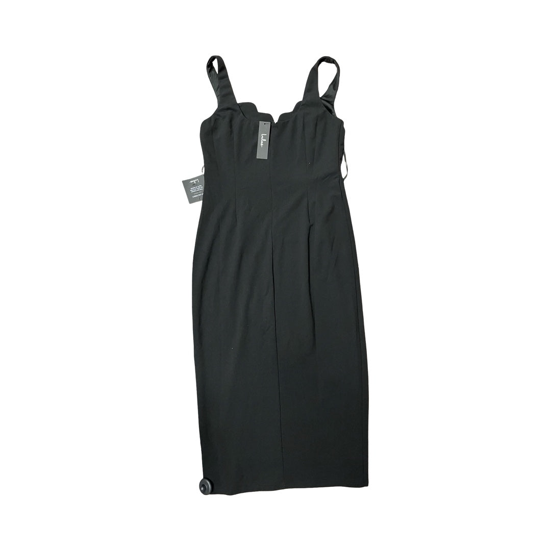 Dress Casual Midi By Lulus In Black, Size:L