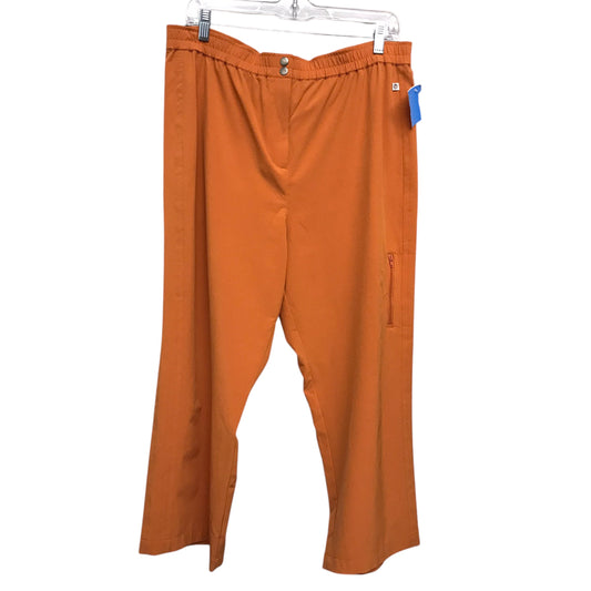 Athletic Pants By Chicos In Orange, Size:L