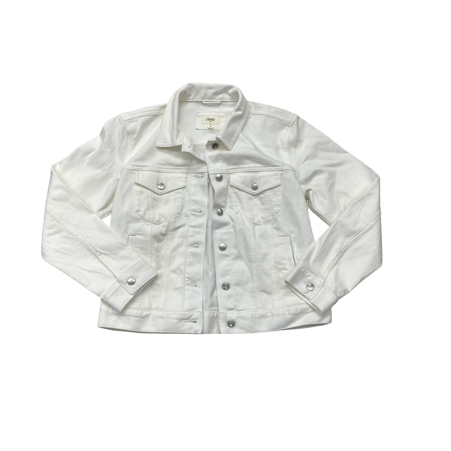 Jacket Denim By Rivete In White, Size:S