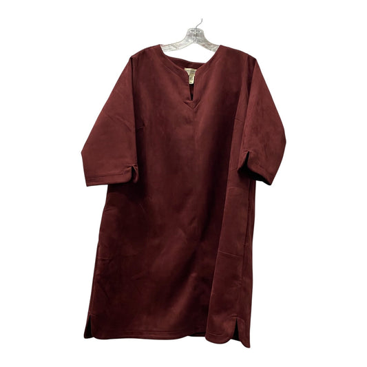 Dress Party Short By Isaac Mizrahi Live Qvc In Red, Size:1X
