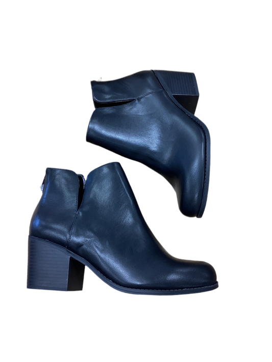 Boots Ankle Heels By Soda In Black, Size:8.5