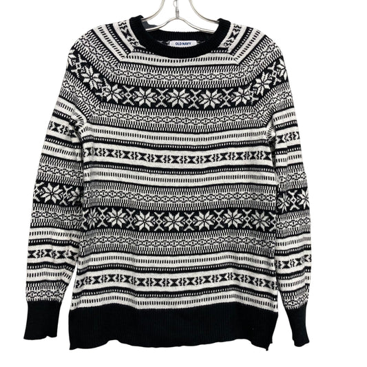 Sweater By Old Navy In Black & White, Size:Xs