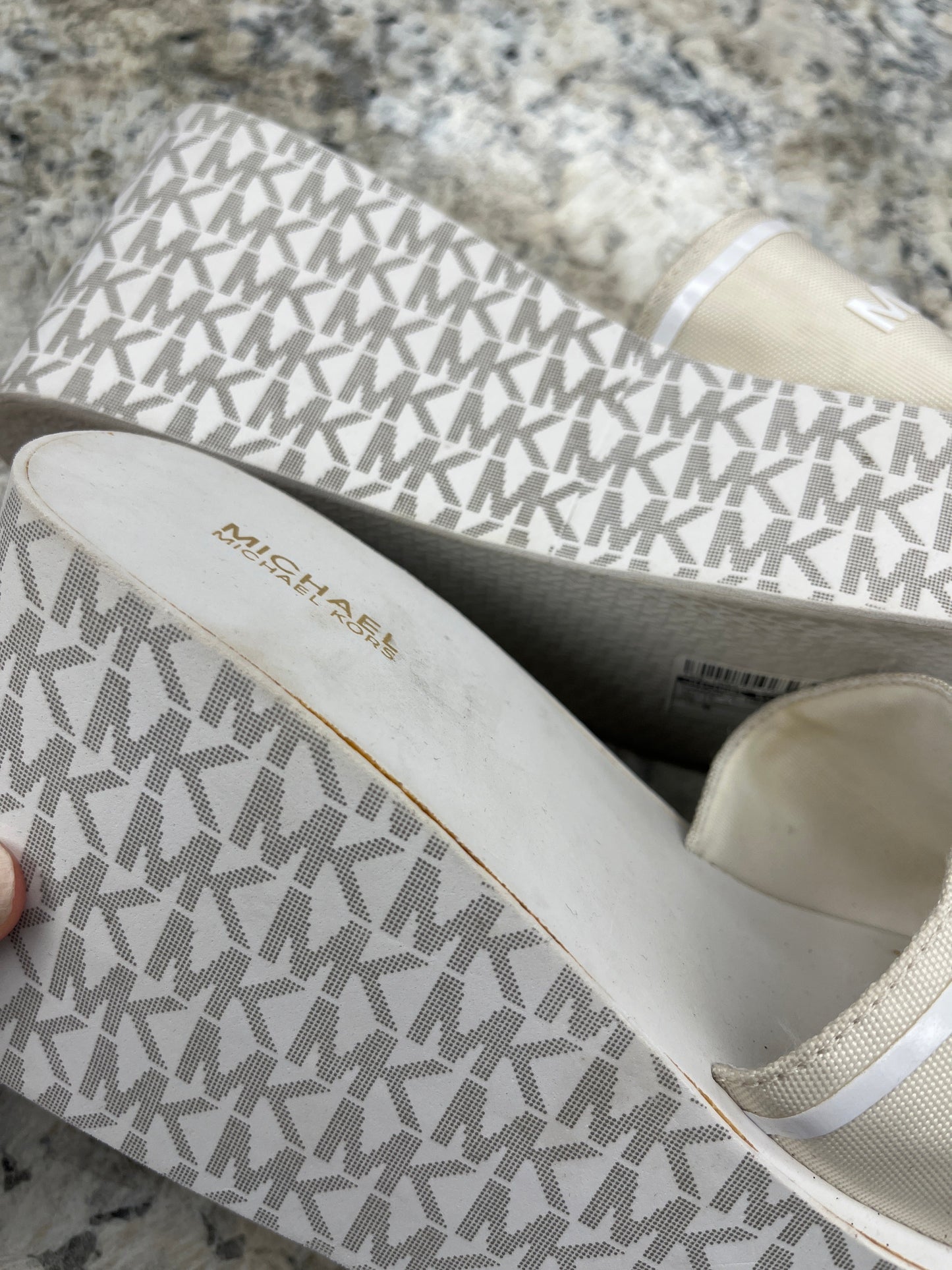 Sandals Heels Platform By Michael By Michael Kors In White, Size: 9
