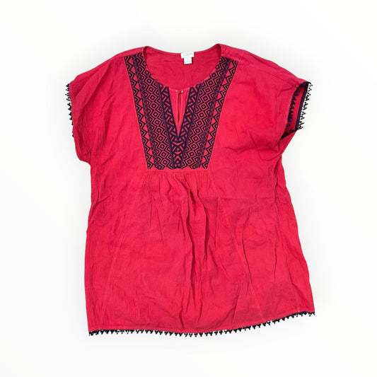 Top Ss By J. Crew In Red, Size:S