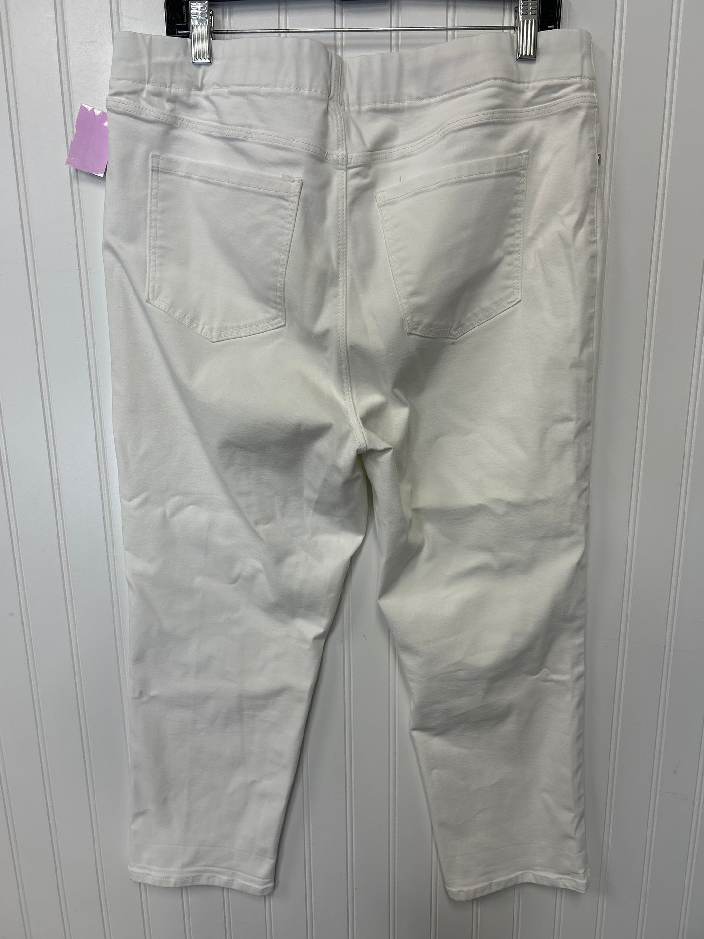 Capris By Liverpool In White, Size:16