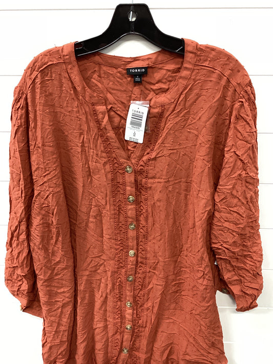 Top Ss By Torrid In Orange, Size:4X