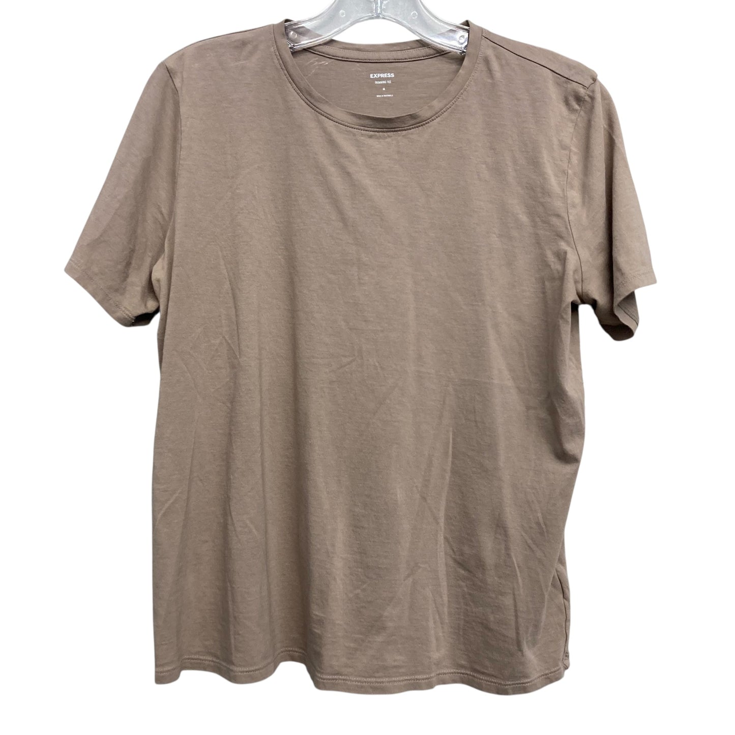 Top Ss Basic By Express In Brown, Size:M