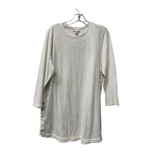 Top Ls By J. Jill In White, Size:Xl