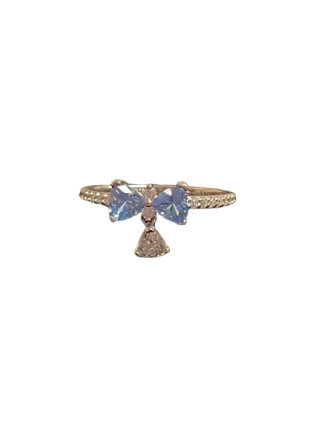 Ring Sterling Silver By Pandora In Blue & Silver