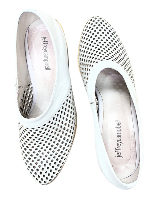 Shoes Heels Block By Jeffrey Campbell In White, Size:8
