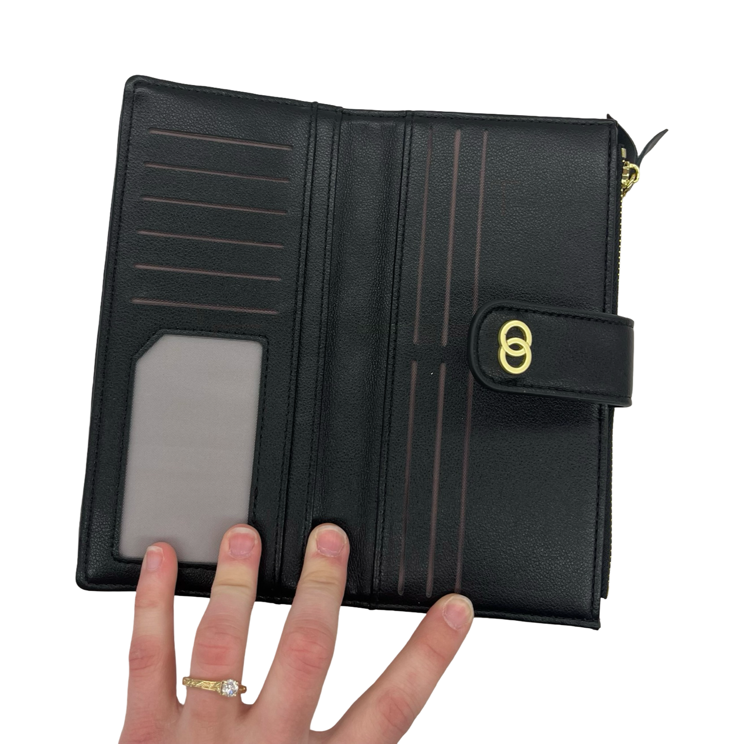 Wallet By Clothes Mentor In Black, Size:Medium