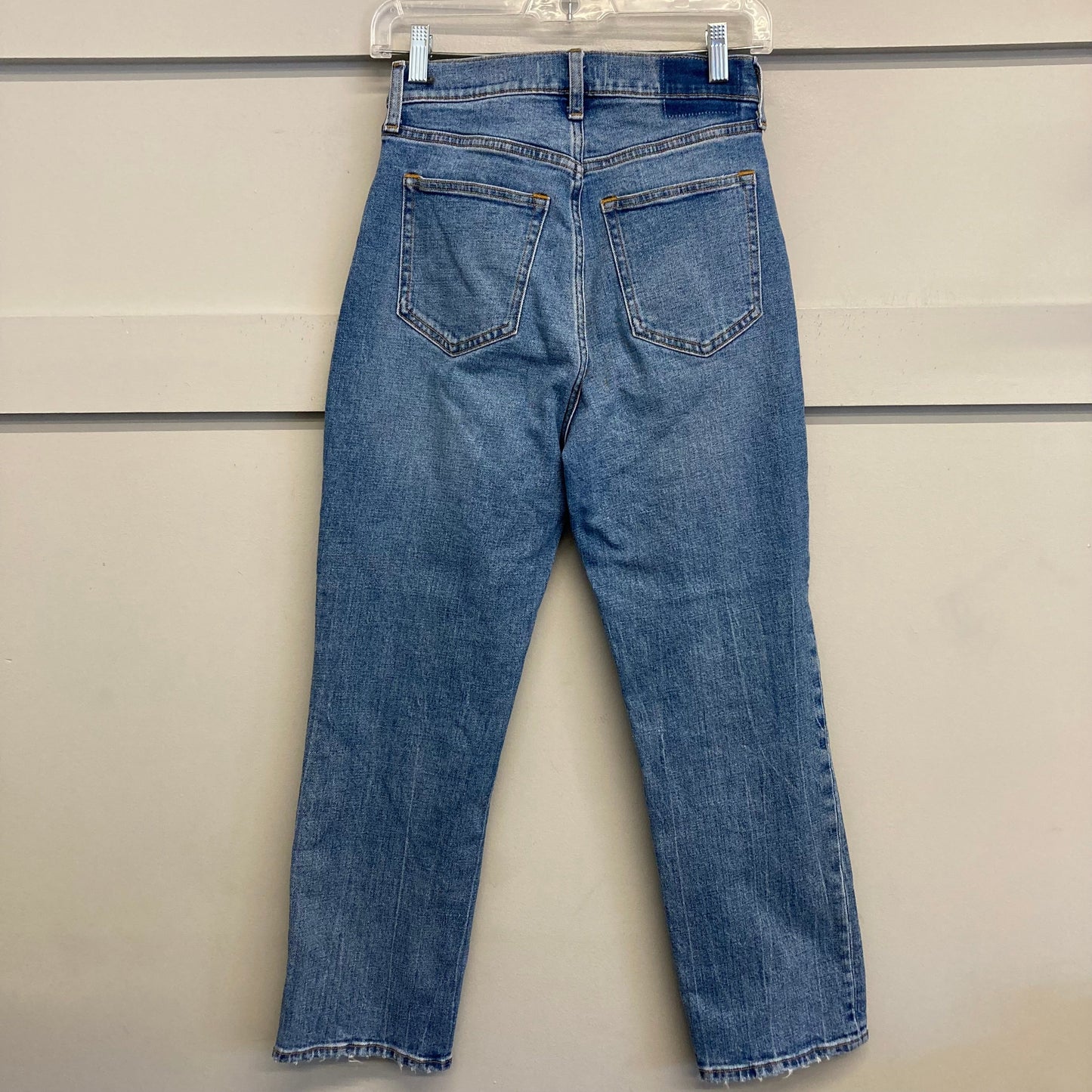 Jeans Boot Cut By Abercrombie And Fitch In Blue Denim, Size:0