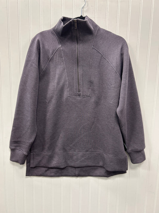 Athletic Top Ls Collar By Spanx In Purple, Size:S