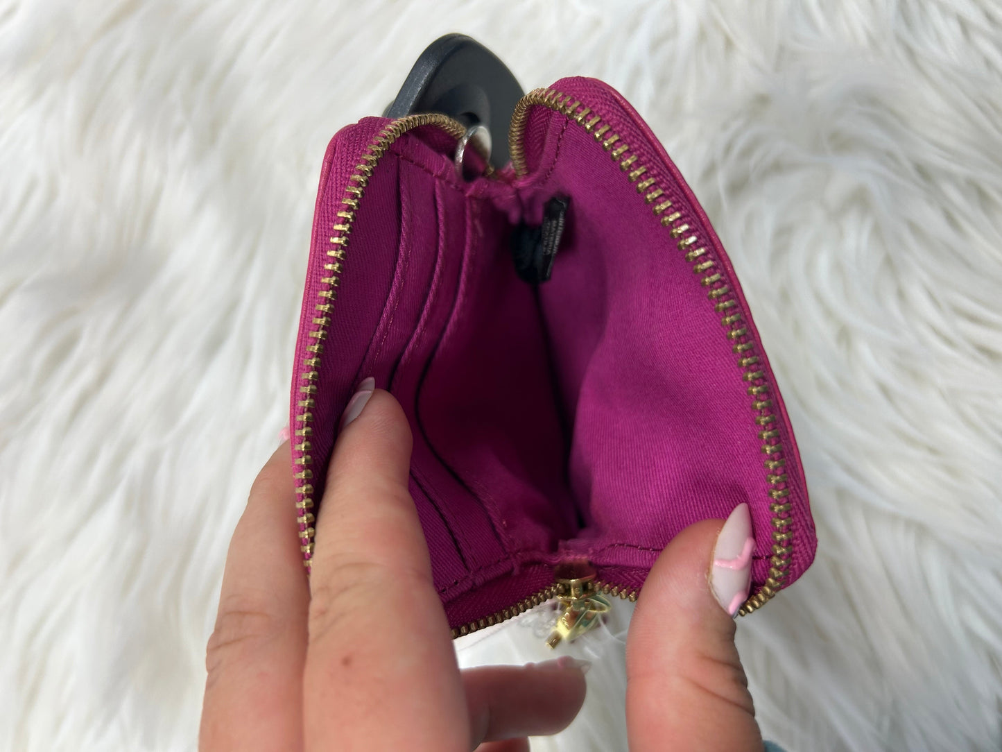Wallet By Fossil In Pink & Red, Size:Small