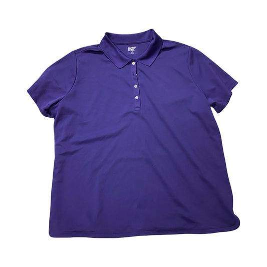 Top Ss By Lands End In Purple, Size:2X