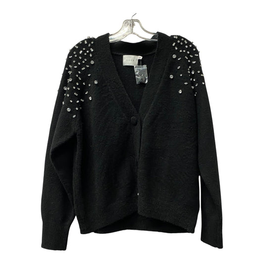 Sweater Cardigan By Lush In Black, Size:M