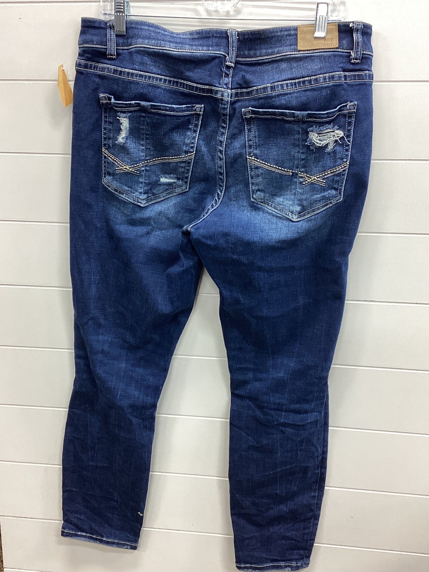 Jeans Skinny By Bke In Blue Denim, Size:14